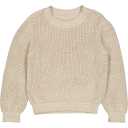 Pulover crem din bumbac organic