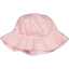 Pălărie copii crem cu dungi roz