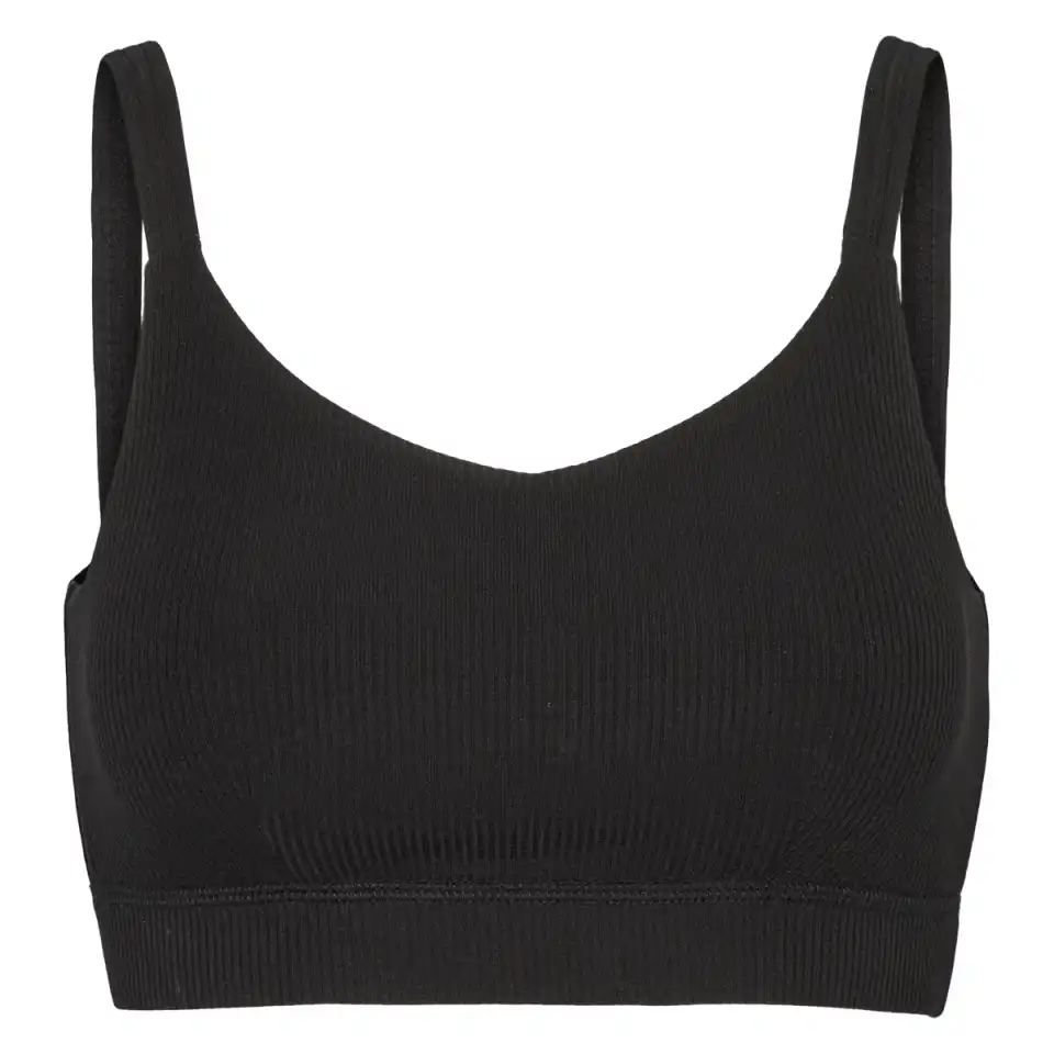 Sutien din tencel rib, negru