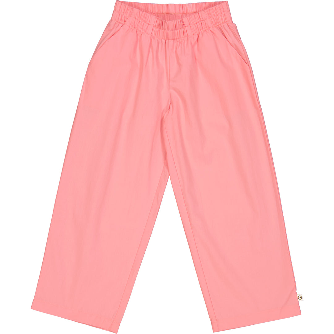 Pantaloni din bumbac poplin, roz