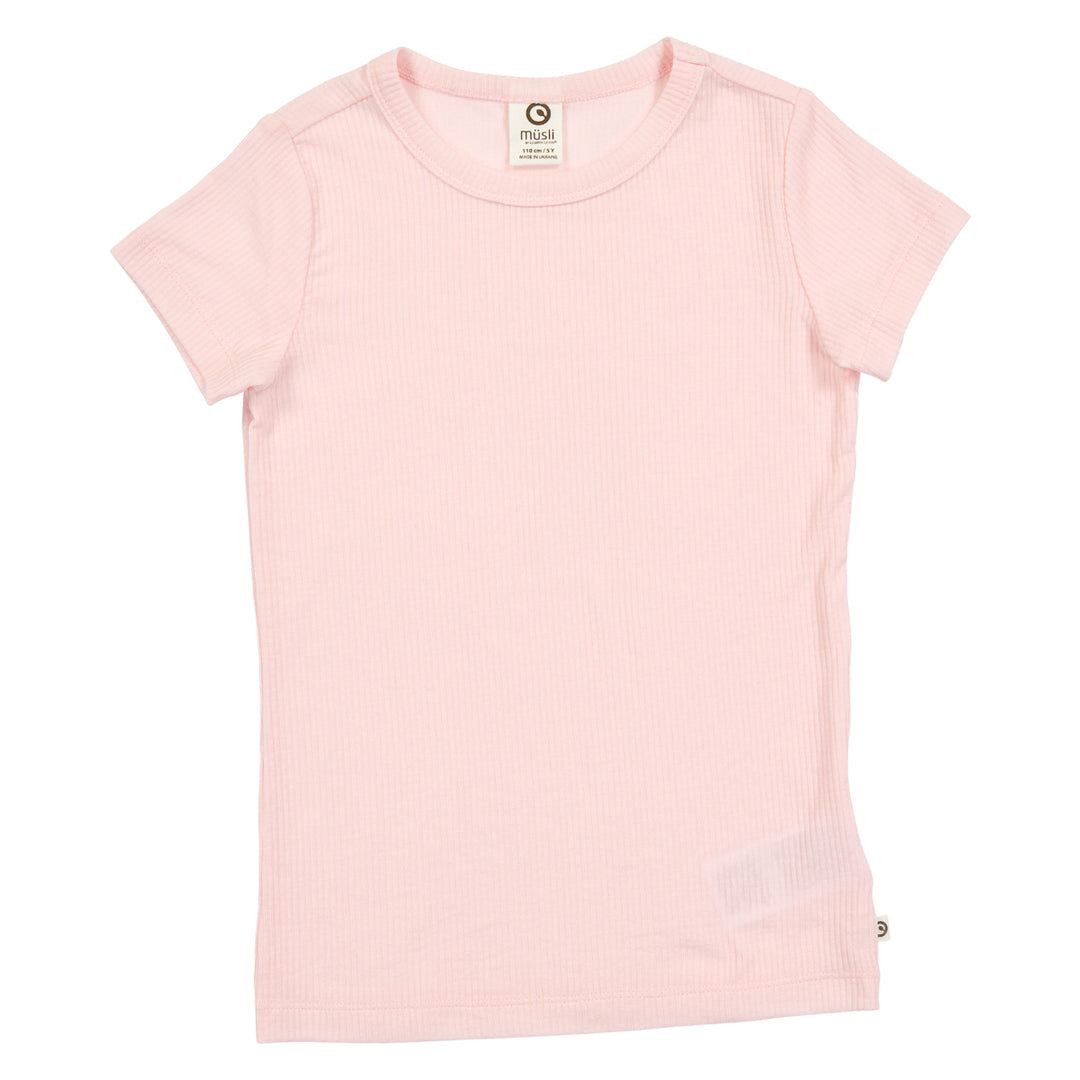Tricou din tencel, roz pal
