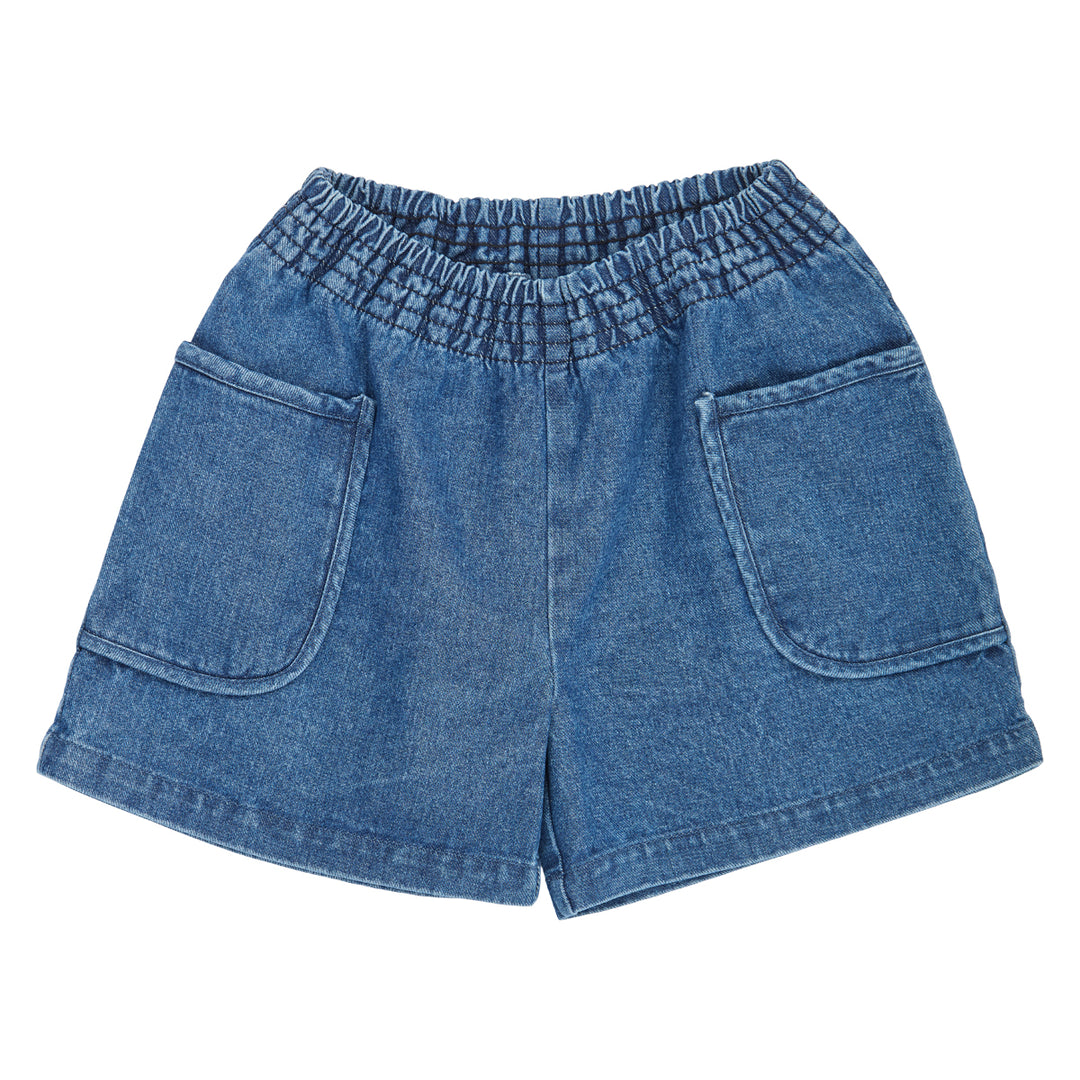 Pantaloni scurți din denim bleumarin