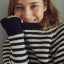 Pulover tricotat cu dungi orizontale