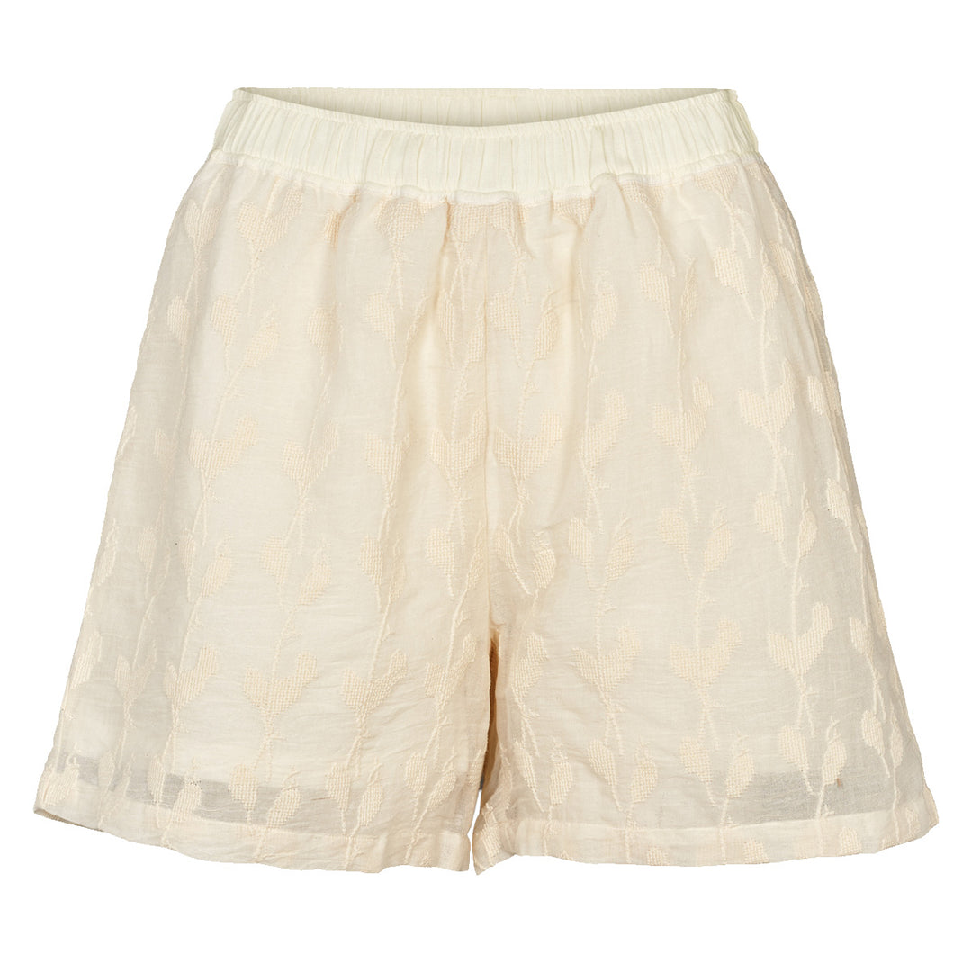 Pantaloni scurți damă cu imprimeu floral, natural