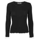 Pulover tricotat slim fit, negru