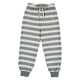 Pantaloni de trening cu dungi orizontale, Oak și Stormy Blue