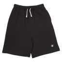 Pantaloni scurți baggy din bumbac light sweat, negru