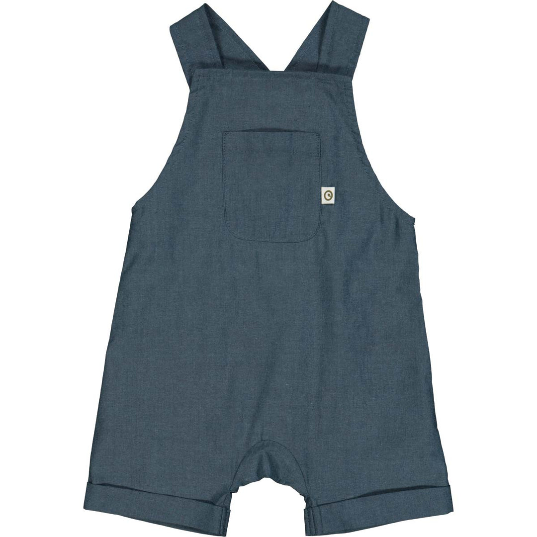 Salopetă bebeluși fără mâneci din bumbac chambray