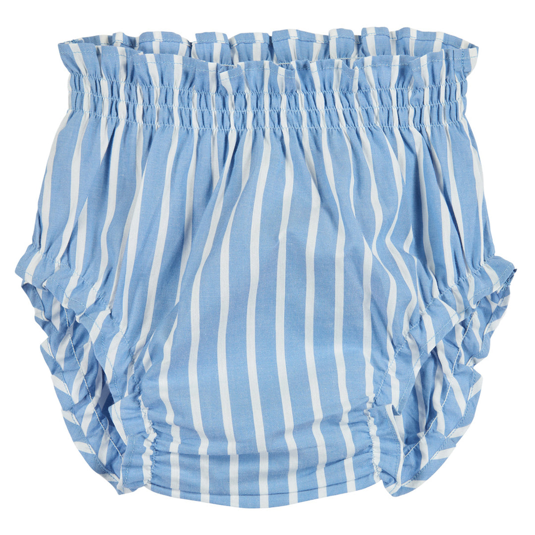 Bloomers din bumbac poplin cu dungi