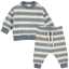 Set sweat cu dungi orizontale, Oak și Stormy Blue