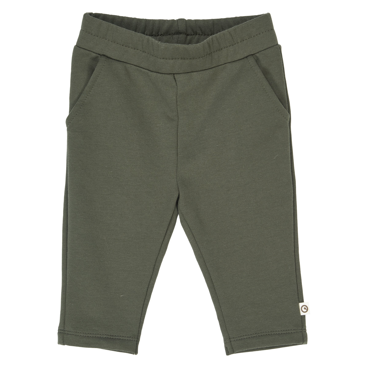 Pantaloni chino grosuți cu buzunare laterale, verzi