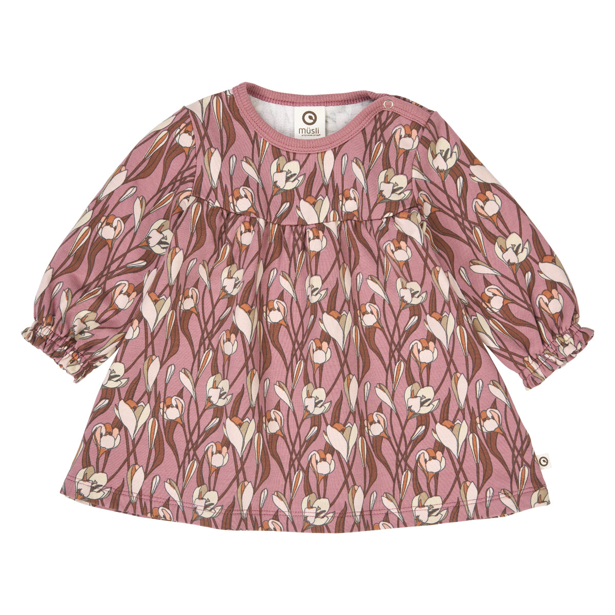 Rochie cu mânecă lungă și imprimeu floral Autumn