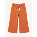 Pantaloni de trening evazați din bumbac organic, cărămiziu