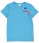 Tricou cu buzunar din bumbac organic, albastru