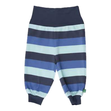 Pantaloni confortabili cu dungi albastre