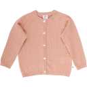 Cardigan roz pudrat tricotat din bumbac organic