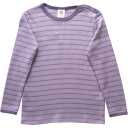 Bluză cu dungulițe mov lila din bumbac organic