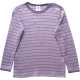Bluză cu dungulițe mov lila din bumbac organic