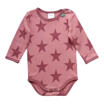 Body roz cu imprimeu steluțe pentru bebeluși
