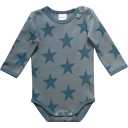 Body cu mânecă lungă și imprimeu steluțe albastre