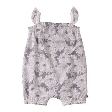 Salopetă maiou gri cu imprimeu floral