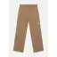 Pantaloni carpenter kaki băieți cu croi lejer