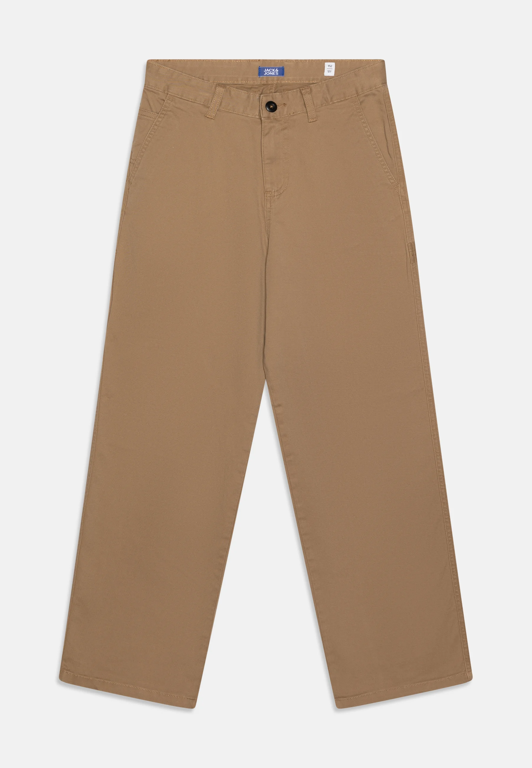 Pantaloni carpenter kaki băieți cu croi lejer