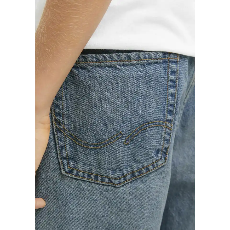 Jeans extra baggy băieți cu talie înaltă