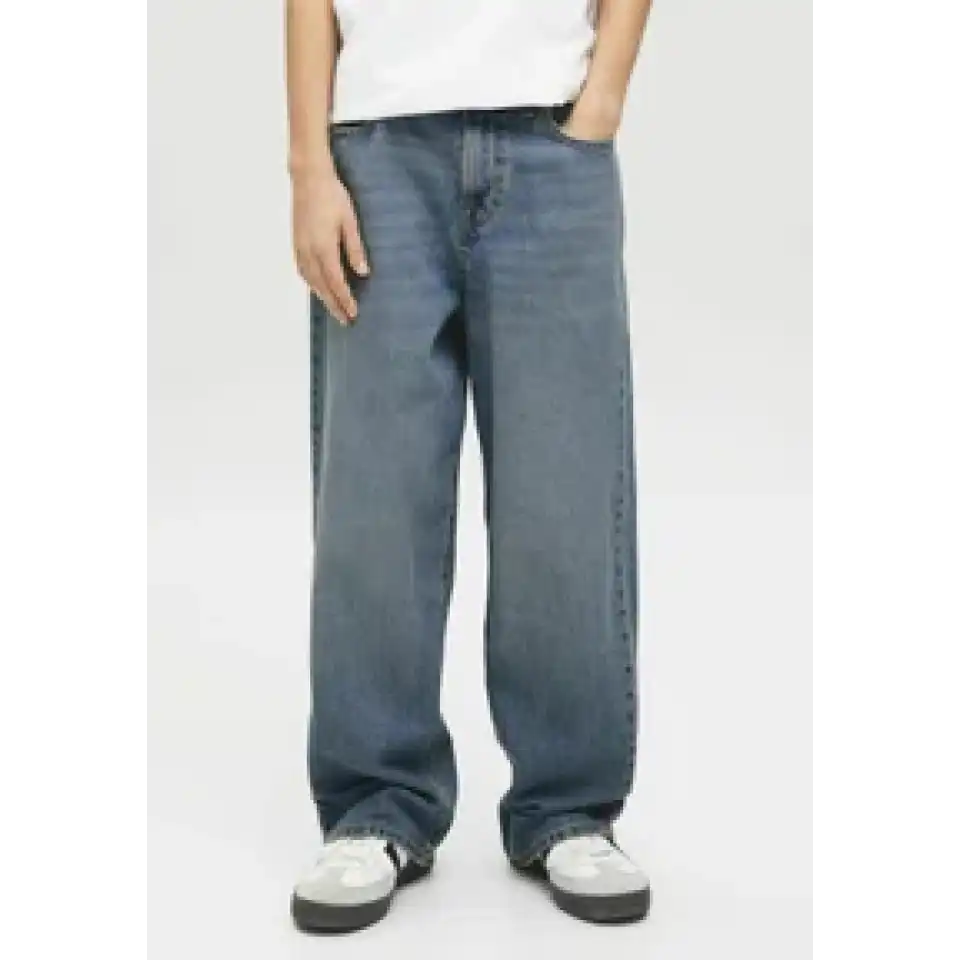 Jeans extra baggy băieți cu talie înaltă