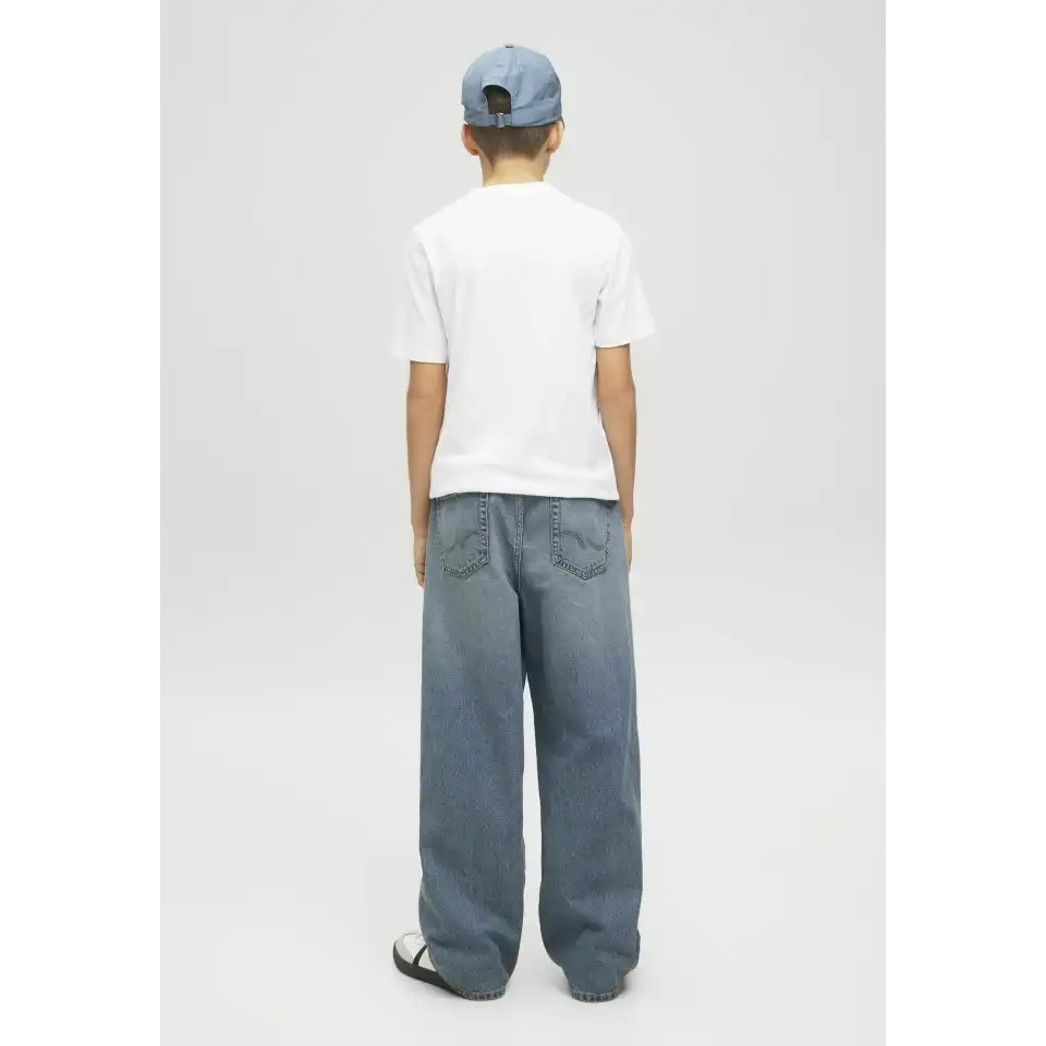 Jeans extra baggy băieți cu talie înaltă