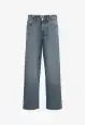 Jeans extra baggy băieți cu talie înaltă