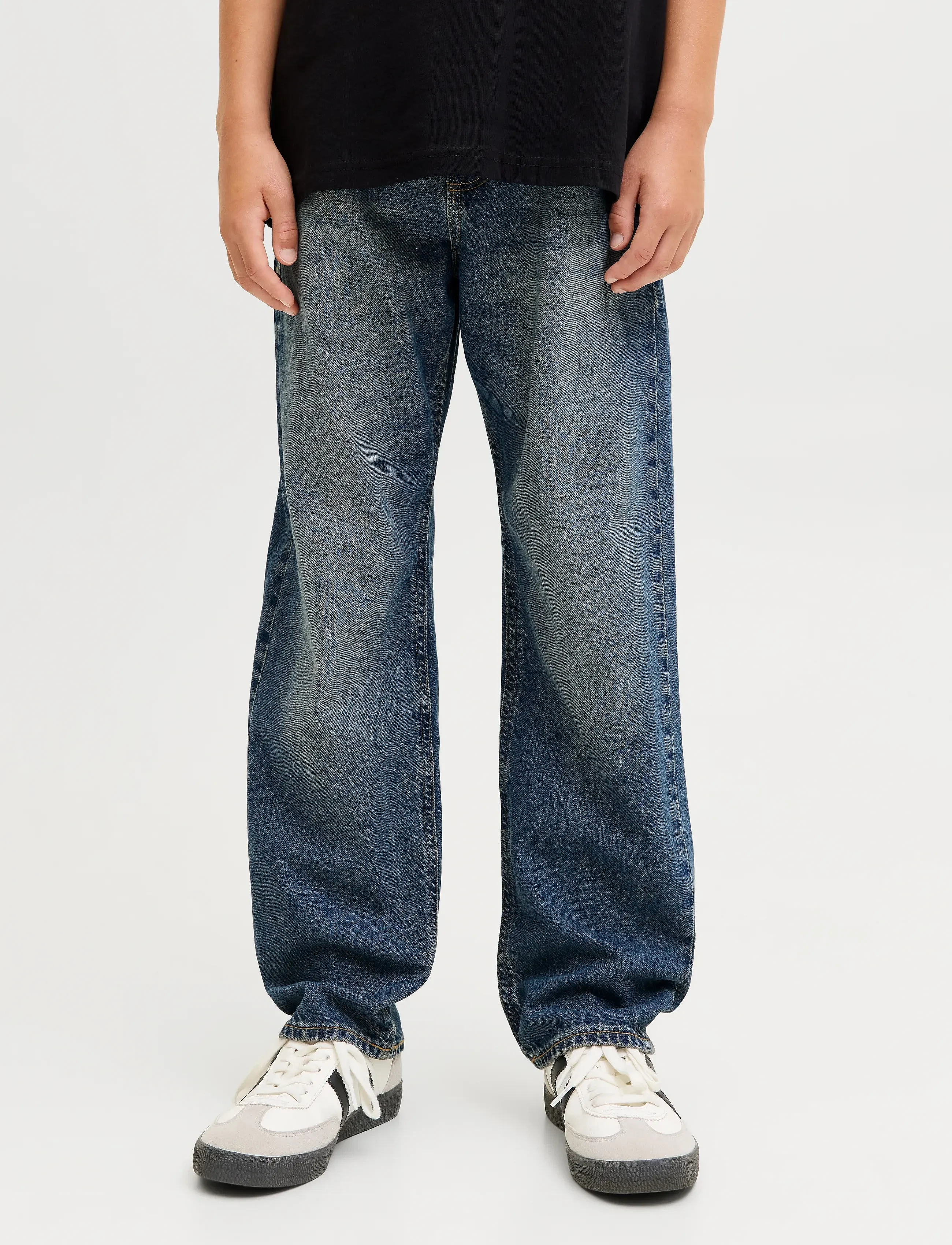 Jeans loose fit băieți cu talie înaltă