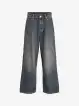 Jeans extra baggy băieți din denim albastru