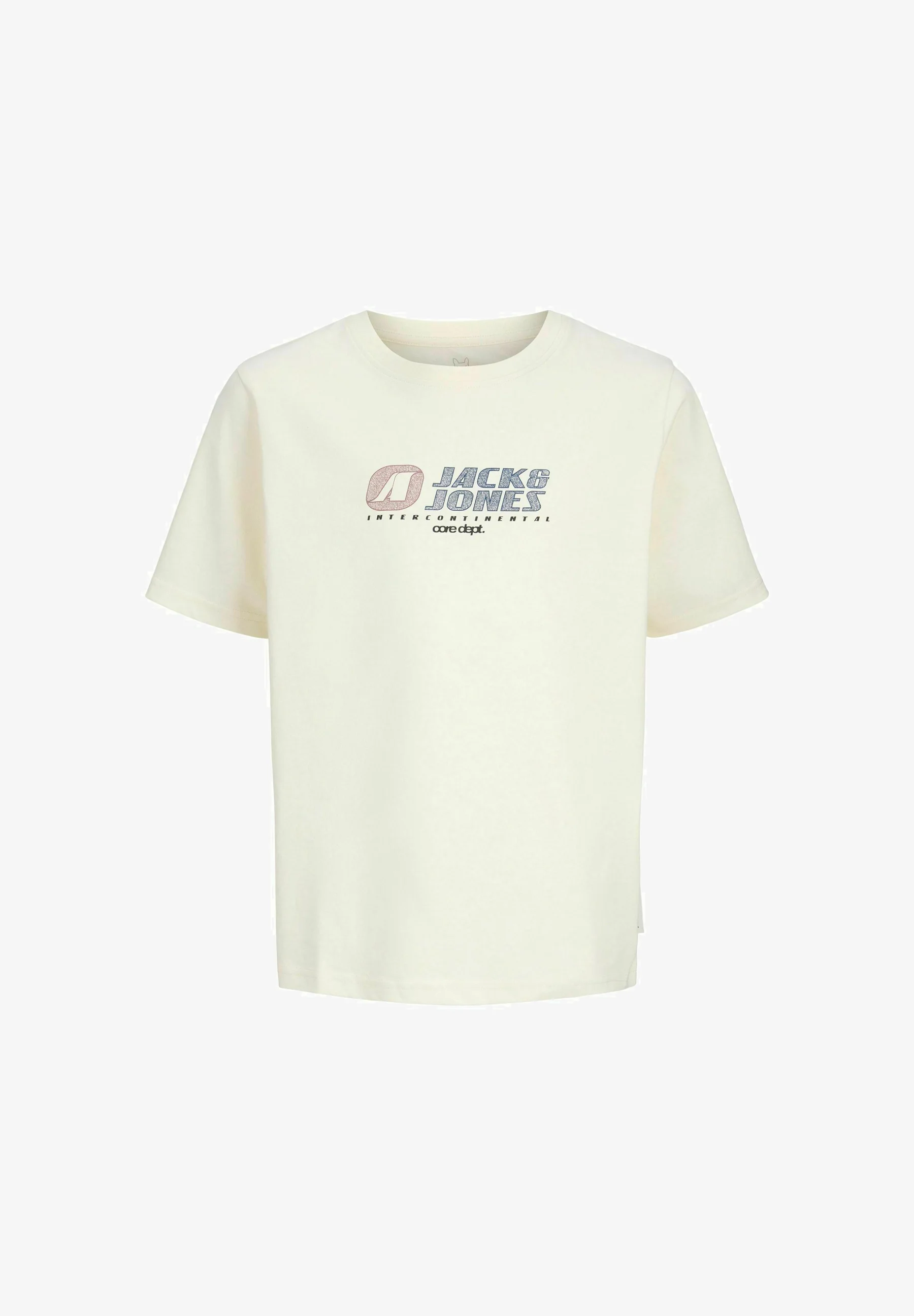 Tricou galben pal băieți cu imprimeu grafic frontal