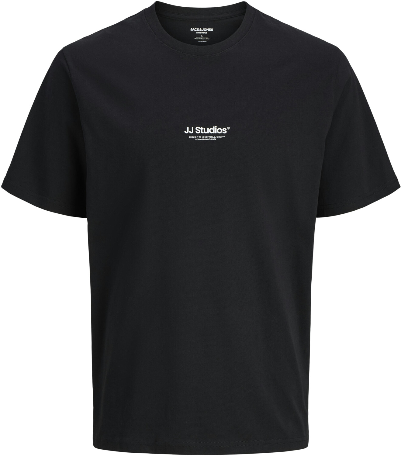 Tricou negru băieți cu logo mic JJ Studios