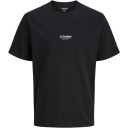 Tricou negru băieți cu logo mic JJ Studios