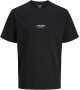 Tricou negru băieți cu logo mic JJ Studios