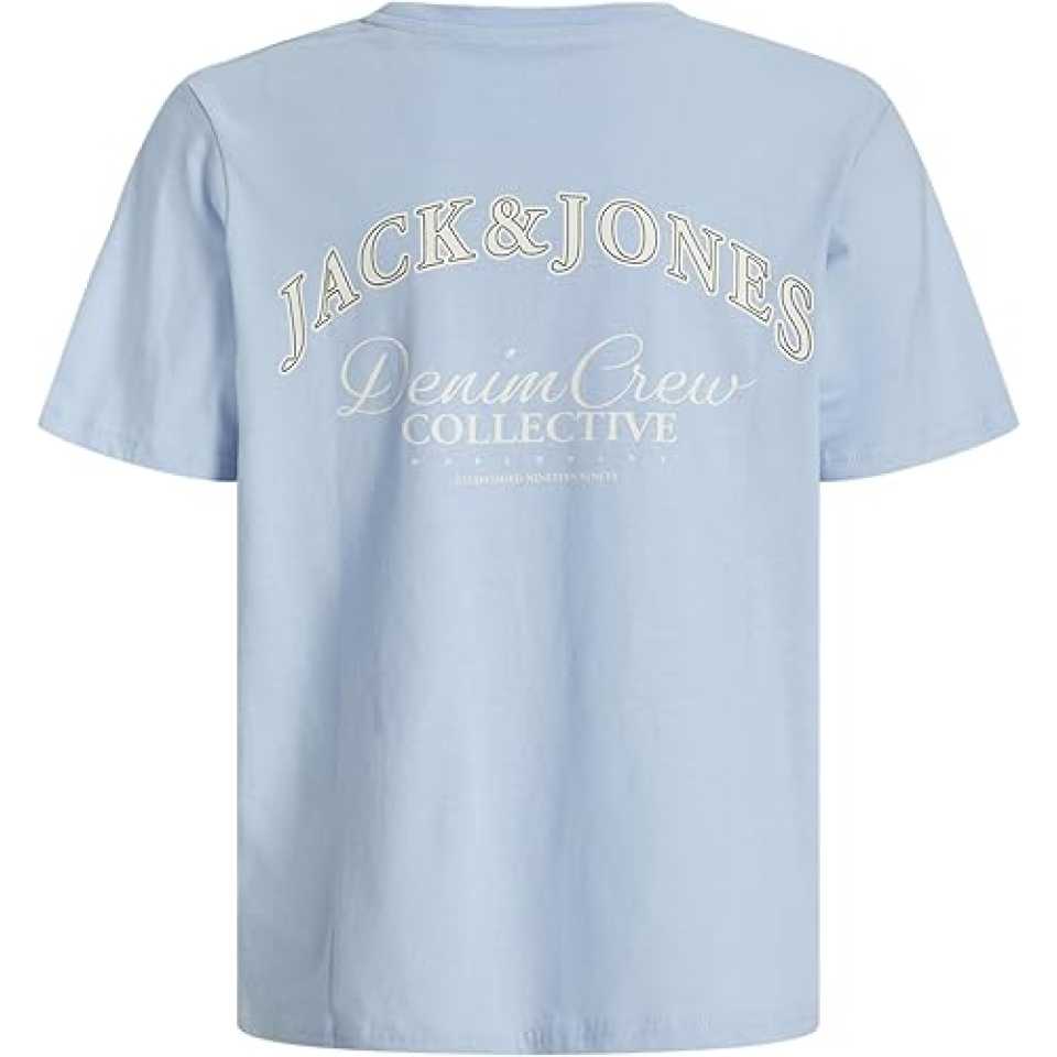 Tricou bleu băieți cu imprimeu pe spate