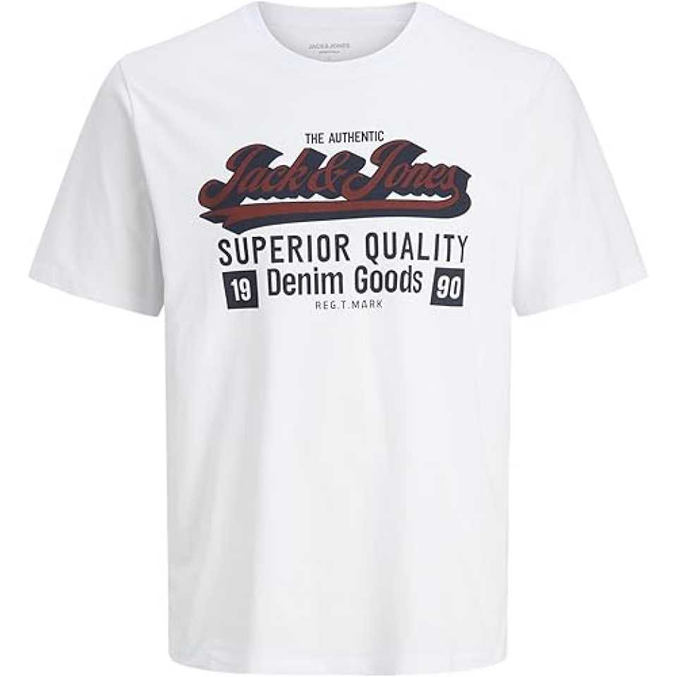 Tricou alb crem băieți cu logo bicolor