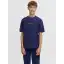 Tricou bleumarin băieți cu imprimeu discret