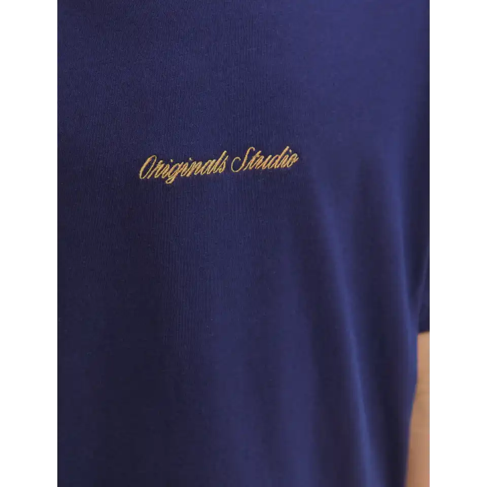 Tricou bleumarin băieți cu imprimeu discret