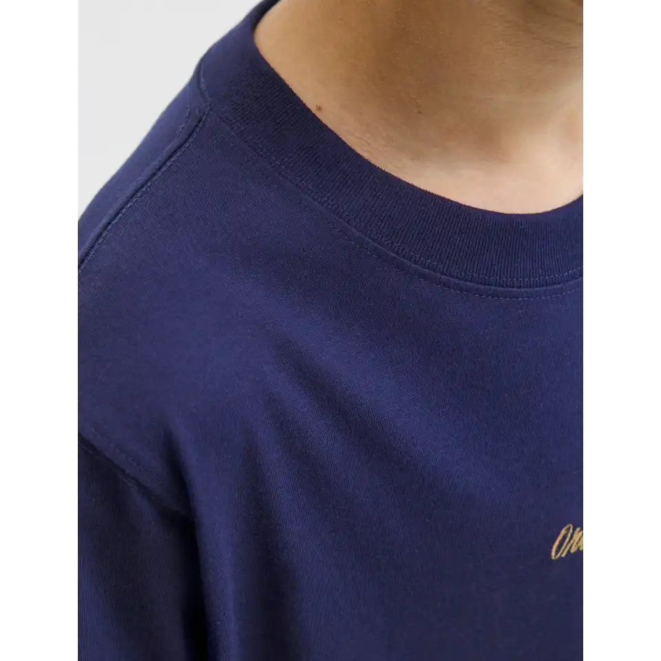 Tricou bleumarin băieți cu imprimeu discret