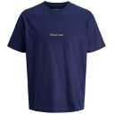 Tricou bleumarin băieți cu imprimeu discret