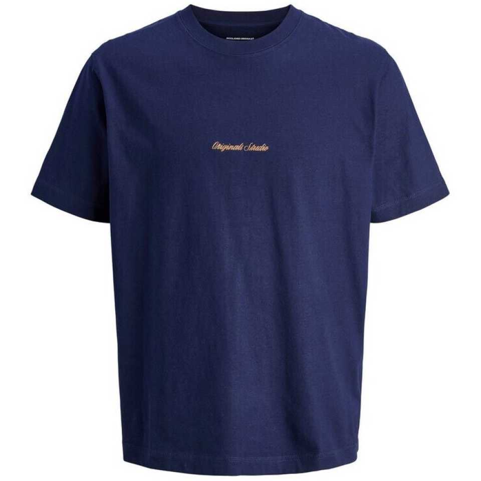 Tricou bleumarin băieți cu imprimeu discret