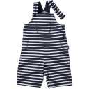 Salopetă scurtă în dungi bleumarin