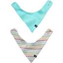 Set de 2 bavețici triunghiulare din bumbac organic