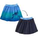 Fustă reversibilă albastră cu imprimeu țestoase marine