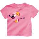 Tricou roz cu imprimeu tucani