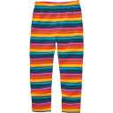 Colanți lungi cu dungi curcubeu din bumbac organic