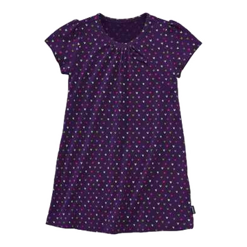Rochie violet din bumbac organic